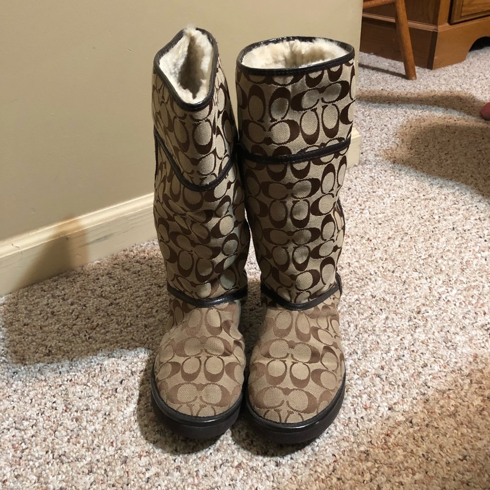 Women’s Coach Signature Snow Boots